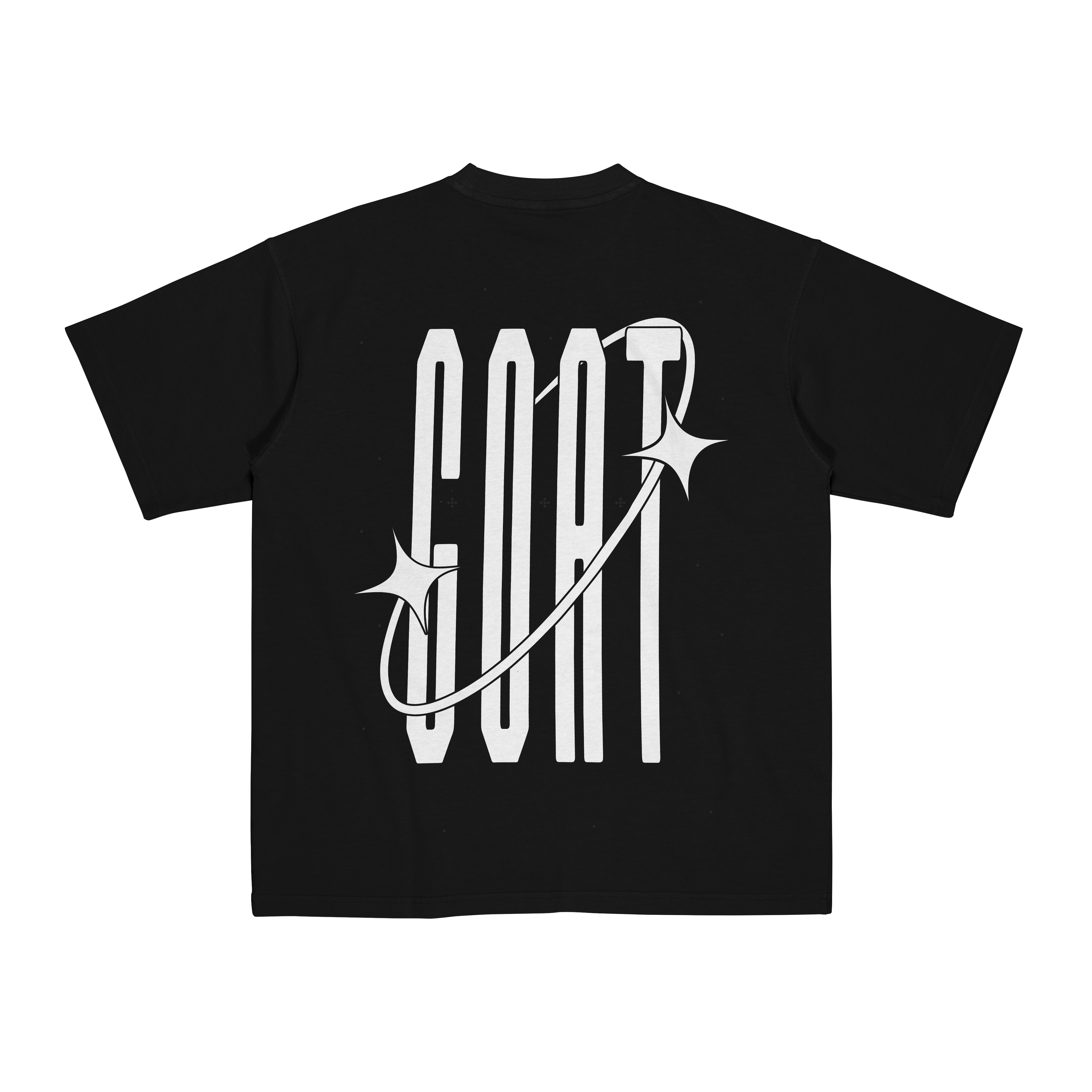 Camiseta GOAT pedreria negra