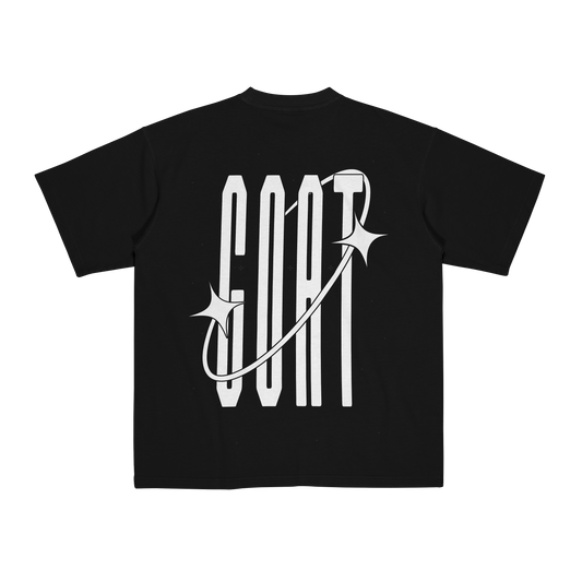 Camiseta GOAT pedreria negra